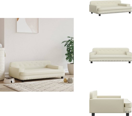 vidaXL Hondenbank Hondenmand Hondenbed Hondenmeubel Hond Bank Kunstleer