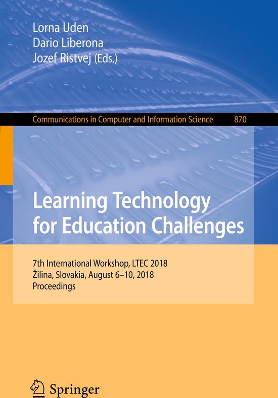 Springer Nature Proceedings Computer Science - Learning Tech ... - cover