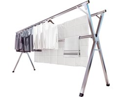 Luvetrex ® Opvouwbaar en Verstelbaar RVS Droogrek voor Binnen en Buiten Gebruik
