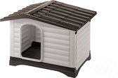 Ferplast Dogvilla Hondenhok 90 - Grijs/Bruin - 88 x 72 x 65 cm