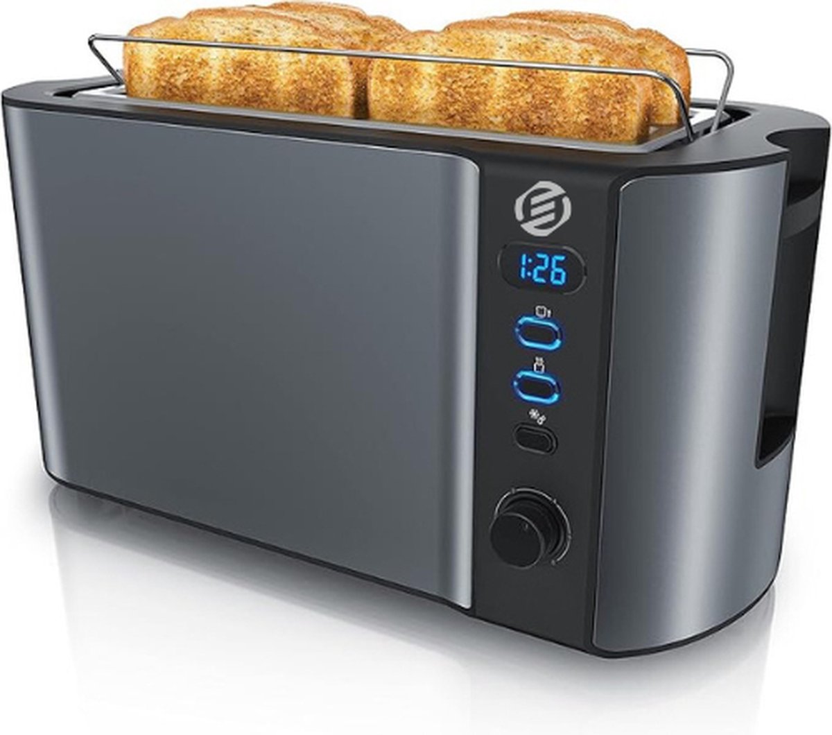 Equivera Broodrooster met Tostiklemmen - Broodrooster - Tosti Toaster - Tostiapparaat - Toaster