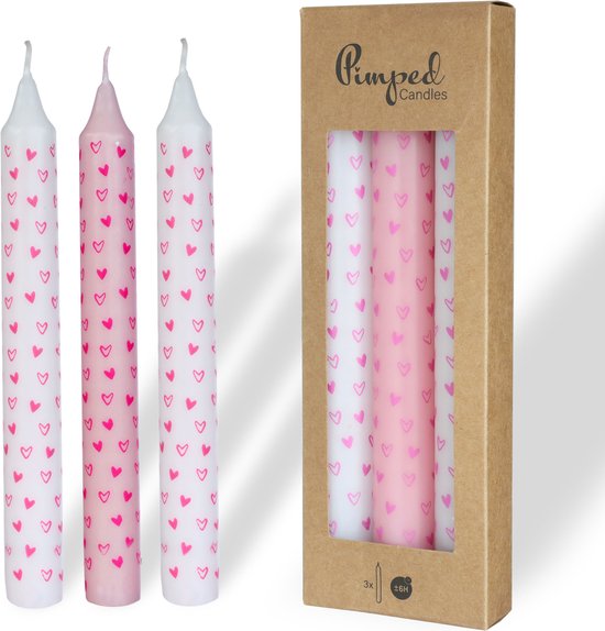 Lot De 4 Bougies Nervurées Vert Clair - 20cm - Brûlent 7h - Non Parfumées & Anti-Gouttes - Décoration D'Ambiance