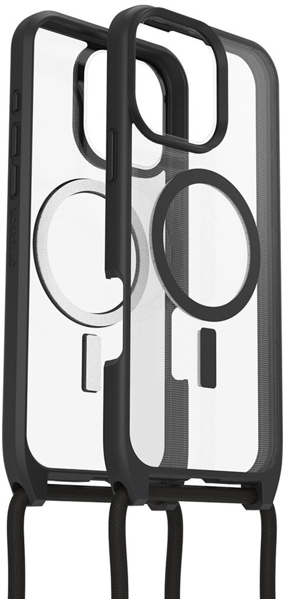 Otterbox - React Necklace Mag geschikt voor iPhone 16 Pro Max Hoesje - black crystal