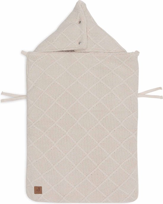 Jollein - Baby Voetenzak groep 0+ 3/5 punts - Check Knit Oatmeal van Jollein — afbeelding 3
