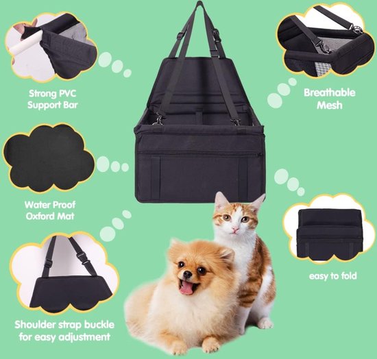 Voiture de panier de chien - chien de siège d’auto - chien de panier de voiture - voiture de siège de chien - coffre de voiture de panier de chien - voiture de coussin de chien - voiture de panier de Chiens