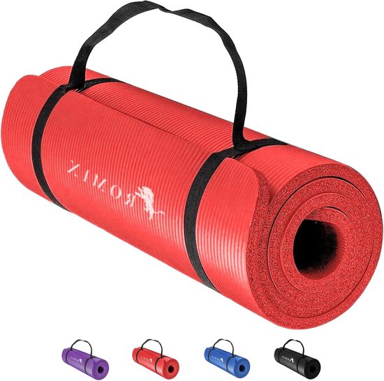 LaiEr Yoga Mat Antislip en Milieuvriendelijke Oefeningsmat, Met Riemen