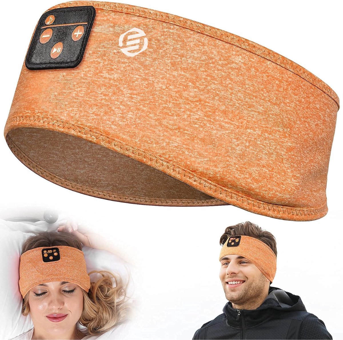 Equivera Slaapmasker Bluetooth - Slaap Koptelefoon - Hoofdband met Speakers - Mannen en Vrouwen - Slaapmasker met Speakers - 100% Verduisterend - Incl. White Noise en Binaural Beats
