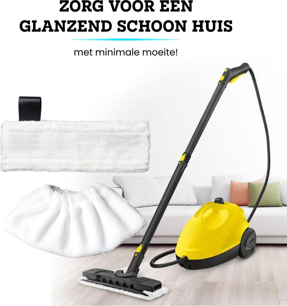 Accessoires Set Geschikt Voor Kärcher Easyfix SC2, SC3, SC4 & SC5 - Stoomreinigeraccessoires - Vervangende Microvezeldoekjes - Mop Pad Dweil – foto 7