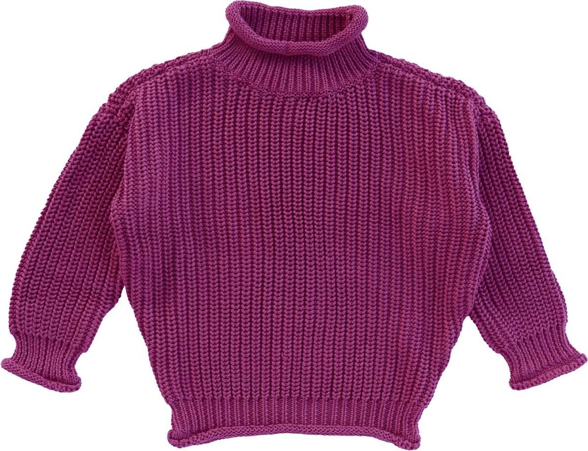 Your Wishes Knit Montana Truien & Vesten Meisjes - Sweater - Hoodie - Vest- Bordeaux - Maat 110/116