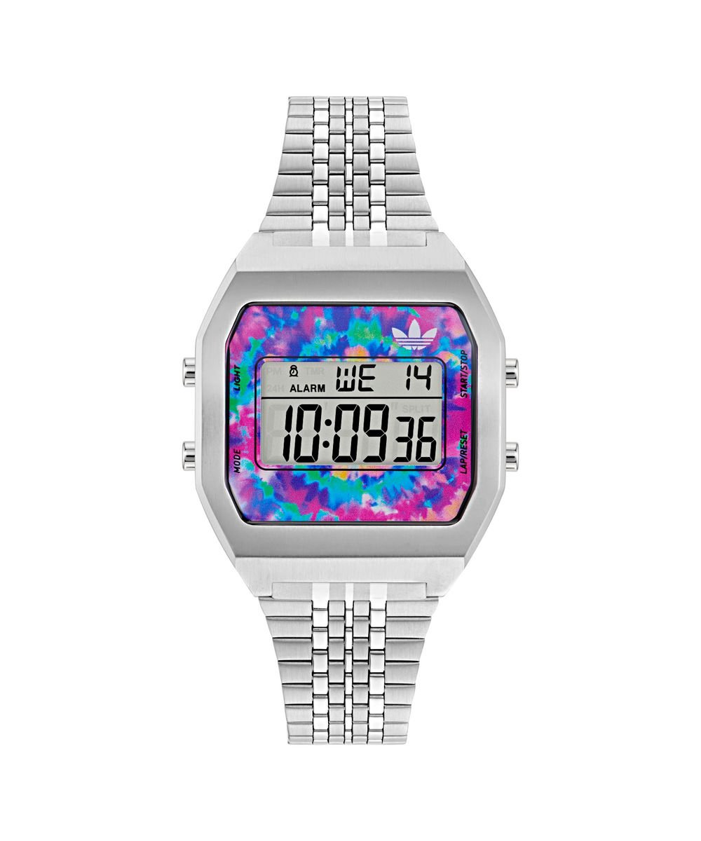 Adidas Originals Digital Two AOST24557 Horloge - Staal - Zilverkleurig - Ø 36 mm