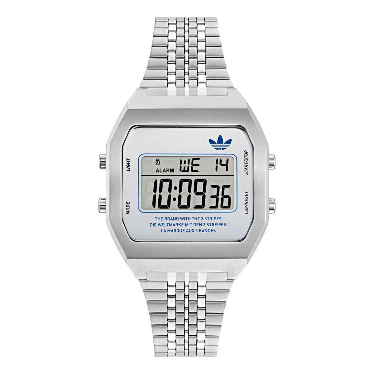 Adidas Originals Digital Two AOST23554 Horloge - Staal - Zilverkleurig - Ø 36 mm