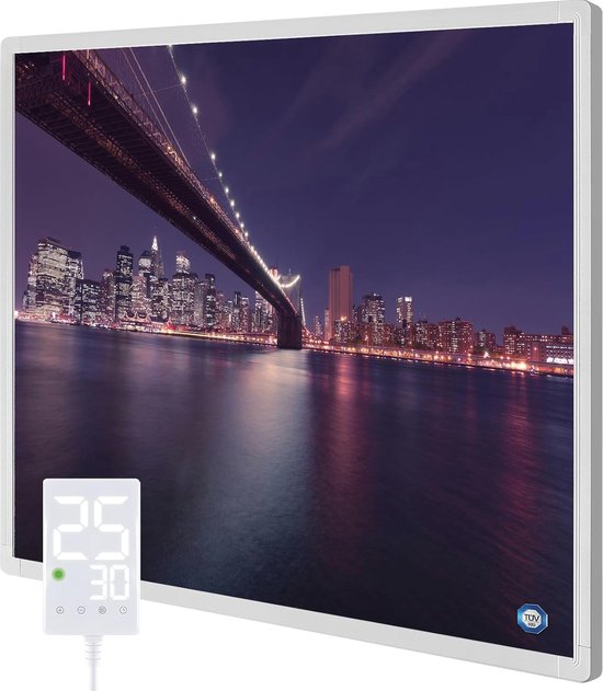 Infrarood verwarmingspaneel 300 W met touch-thermostaat – Ideaal voor 3-8 m² binnenruimtes