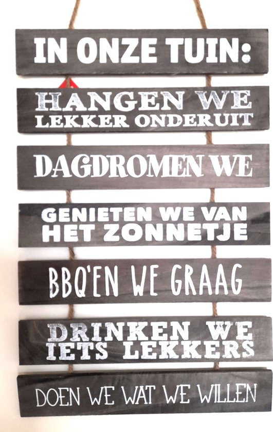 tuinset Tuinbord - In onze tuin - Tuindecoratie