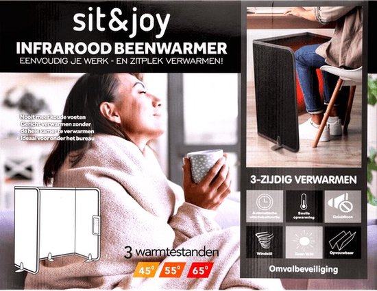 Sit & Joy Infrarood Beenverwarmer - Compacte Verwarming voor Onder het Bureau | 50x100 cm