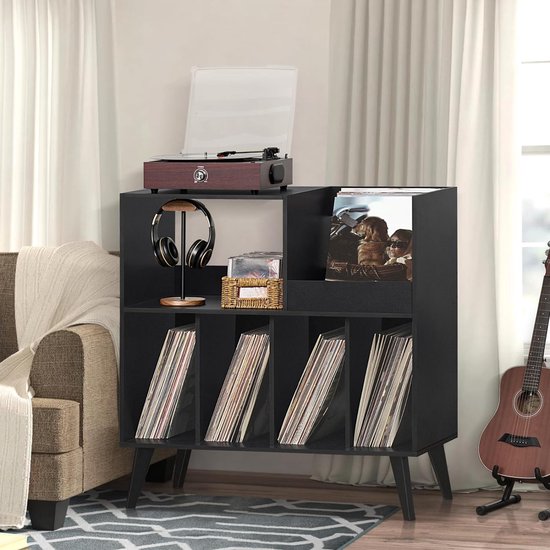 Oak vinyl record table - België