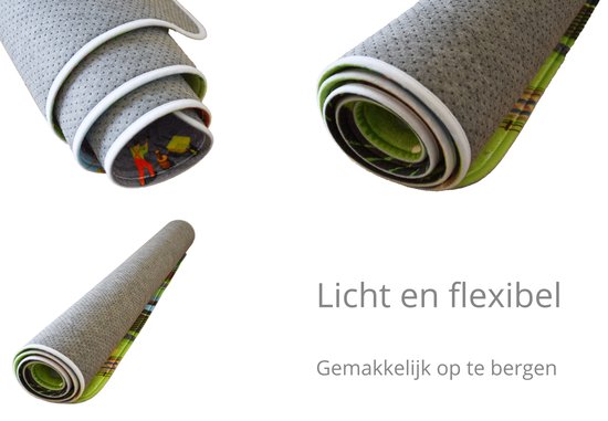Kindertapijten.be - Planeet Speeltapijt met Ufo's - 130x180cm - Ultrazacht - Anti-slip - Wasbaar - Speelkleed / Speelmat / Vloerkleed Kinderen / Kinderkamer Tapijt / Speelmat / Speelhoek / Speelgoedtapijt / Speelmatten / Groot Speelkleed van Kinder — afbeelding 4