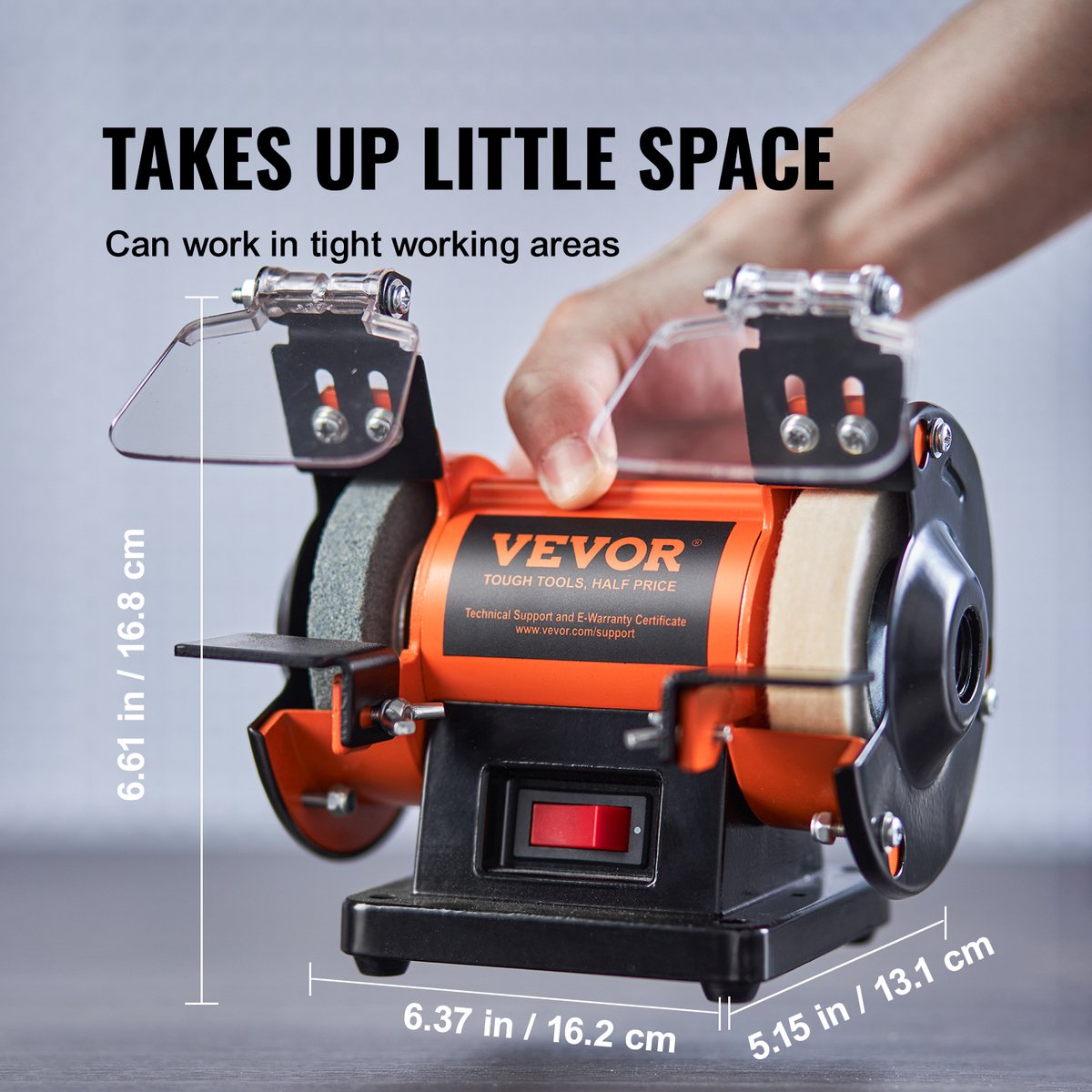 Eszenzics™ Dubbele slijpmachine - 3-in-1 Multifunctioneel - Krachtige 50W motor - Borstelloos - 3 Polijst schijven - Sieraden - 100+Accessoires - Polijsten - Slijpen – foto 2