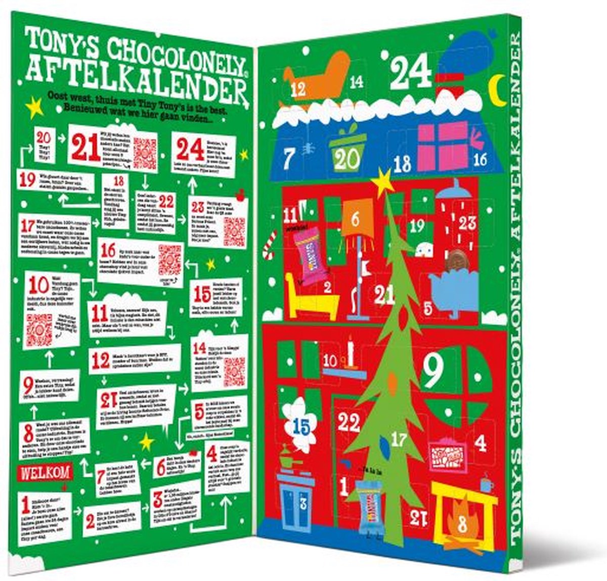 Tony's Chocolonely Mega Adventskalender 2026 Chocolade - Sint en Kerst - Fairtrade – foto 3