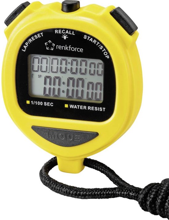 Renkforce RF- SW-120 Chronomètre numérique Zwart