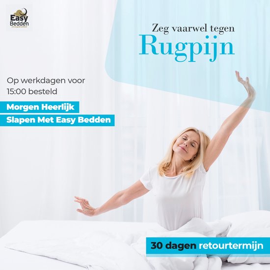 Easy Bedden® Matras Hr koudschuim - Hotel kwaliteit - 130x180 cm Koudschuim - 14 cm dik - Afneembare tijk wasbaar - Anti Bacterieel - CertiPUR® en Oekotex gecertificeerd