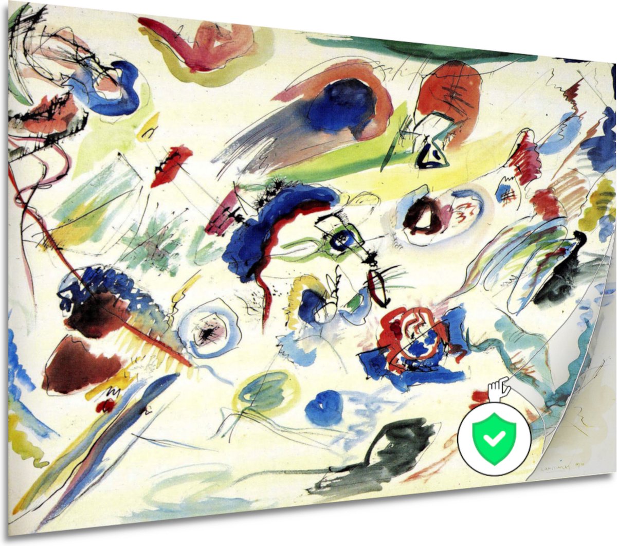 Composition VI - Wassily Kandinsky poster - Abstract posters - Muurdecoratie Oude Meesters