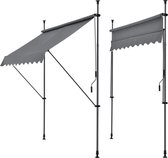 Pince auvent auvent extensible gris moyen 150x120 cm