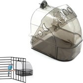 Bol.com Hangende vogelvoederbak voor kleine vogels - Vogelbad badkuip badbox accessoires - Fink parkieten kanaries papegaai - 15... aanbieding