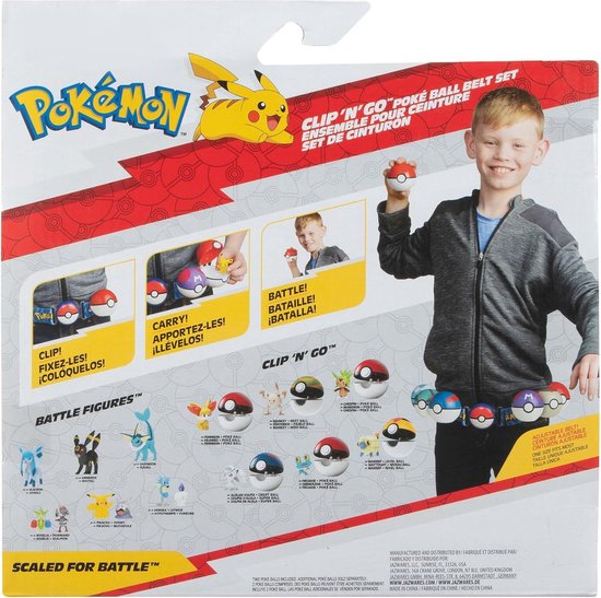 Pokémon Clip 'N' Go Belt Set - Includes Theme Strap and 5.5