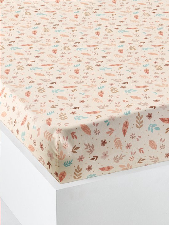 Petite Amélie Hoeslaken - Bessen Print - Roze - 60x120 cm - 100% Katoen