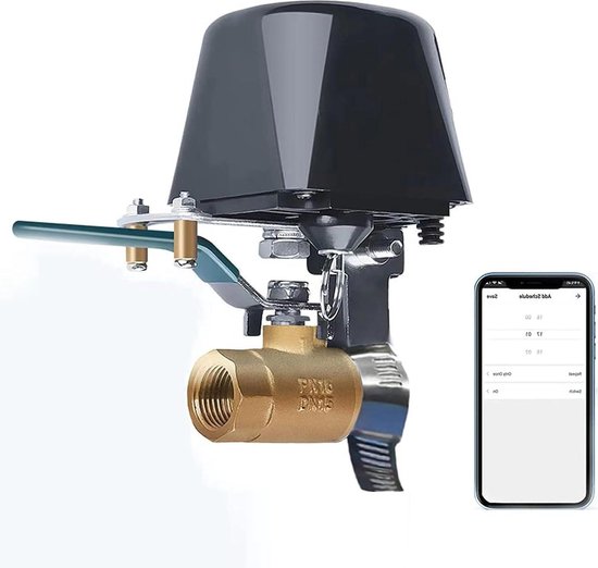 WiFi Slimme Kogelkraan – Automatische Water/gasafsluiting Met App-bediening En Lekalarm