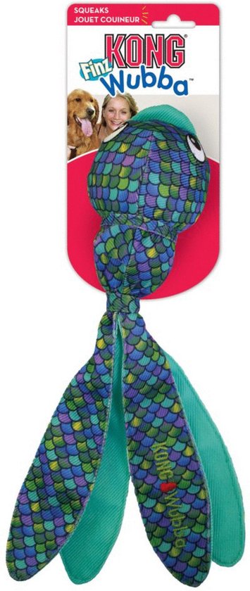 KONG Wubba Finz - Blauw - Large