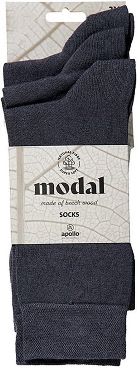 Apollo Sokken Modal 3-Pack Grijs - Sokken - 43-46