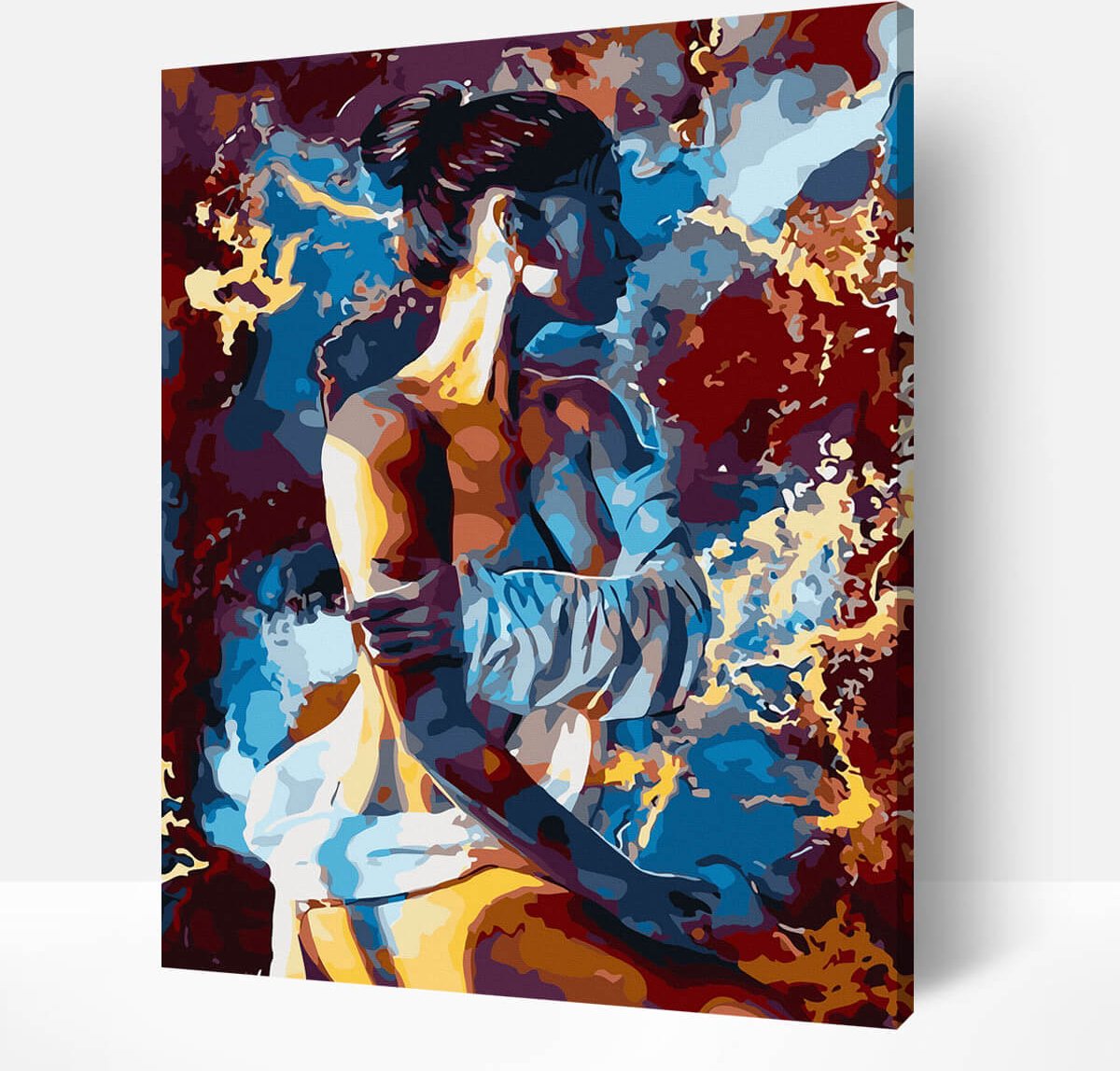 Schilderen Op Nummer Volwassenen DIY Paint By Number Compleet Hobby Pakket op Frame met Vernis - ®Arty Bee - Vrouwelijke Gratie 40x50cm