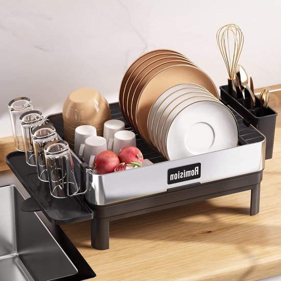 Curver afwasbak vierkant antraciet 10L - kunststof wasbak keuken bij Planet Happy