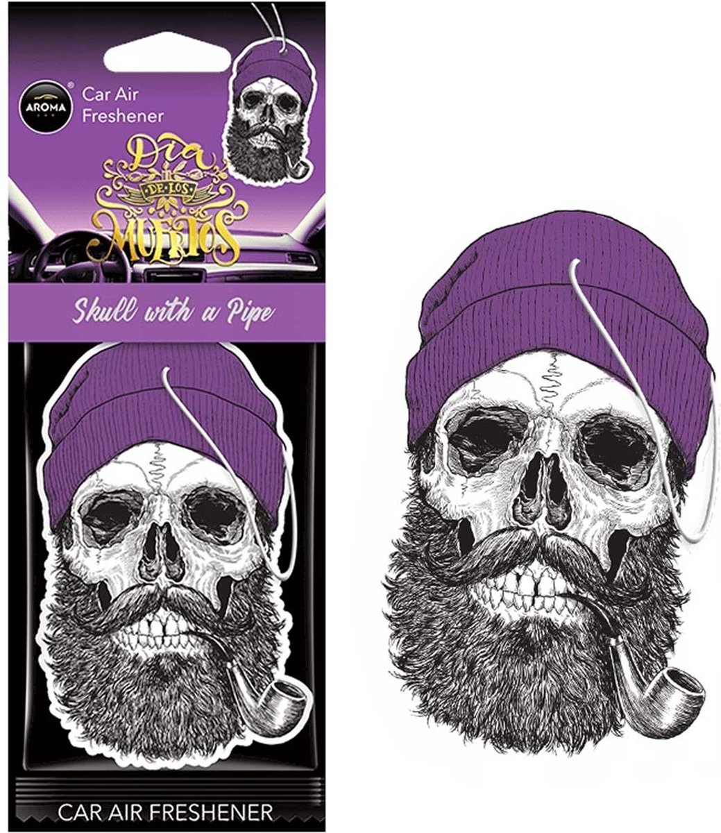 AROMA CAR AROMA Dia de los Muertos Auto Luchtverfrisser Stoere Schedel - Coral Stuff