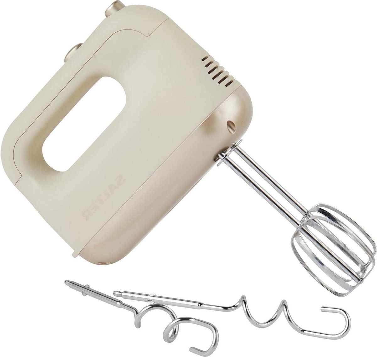 Bakes Hand Mixer with 5 Speed Settings - Electric Whisk for Baking - Includes Beaters, Hooks, and Whisk