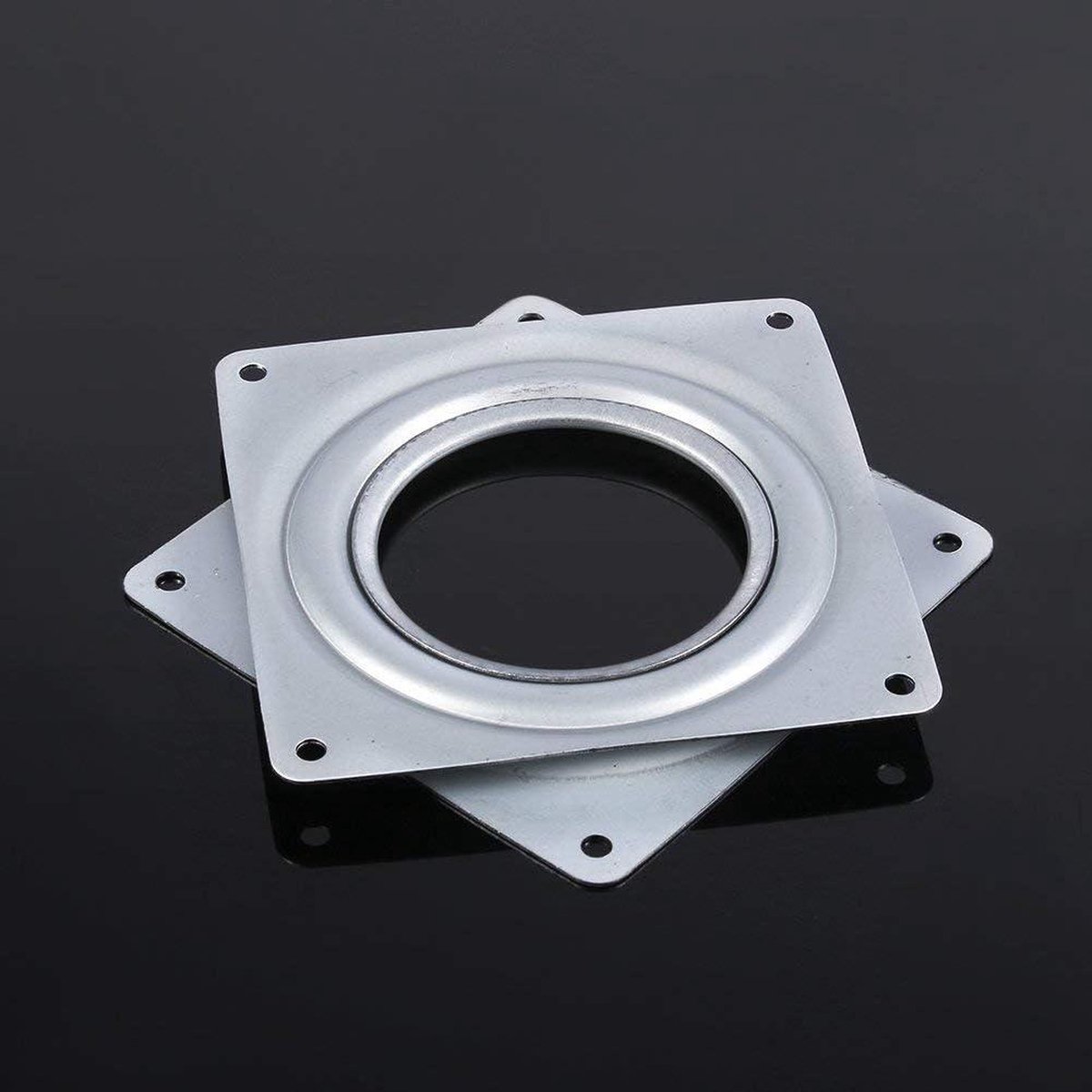 Platine Pivotante Lazy Susan 4 Pouces - Roulements Acier Galvanisé Pour TV, Décor, Cuisine