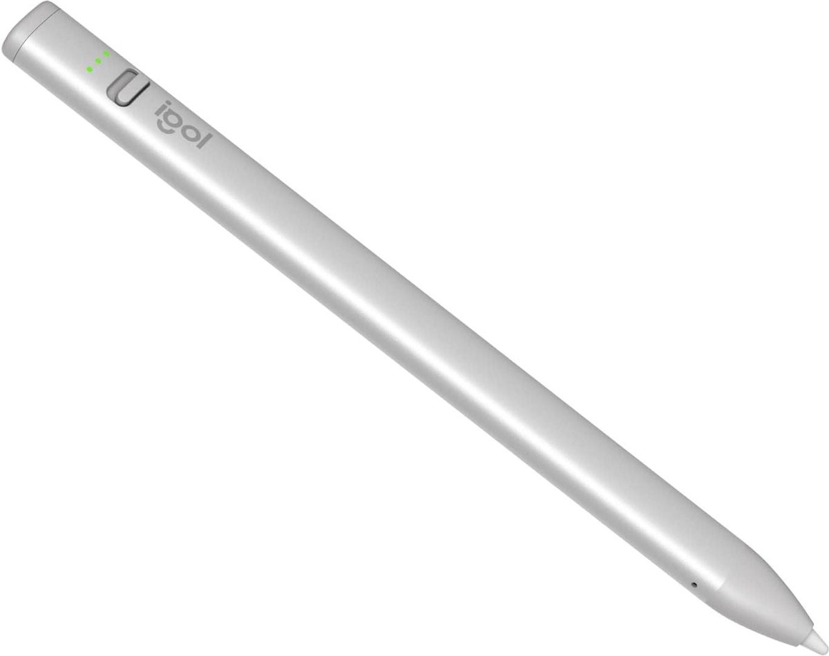 Digitaal potlood voor iPad met USB-C-poorten - Pixelprecisie, geen vertraging, dynamische slimme punt - Snel opladen via USB-C - Zilver