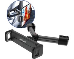 Tablet Houder Auto - Hoofdsteun - Tablethouder - Verstelbaar - 360 Graden Draaibaar - Geschikt voor iPad 2026/Mini/Pro/Air- Zwart