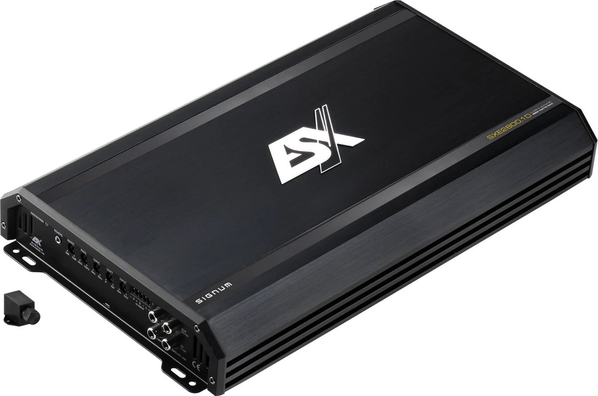 ESX Signum SXE2800.1D 2800W Monoblok / Auto versterker + bass remote ( 1400W RMS )