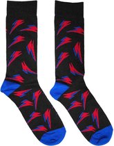 David Bowie - Chaussettes à motif Flash - UE 39-45 - Zwart