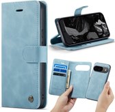 Casemania Étui adapté pour Google Pixel 9 - Blue Aqua - Étui Livre Magnétique 2 en 1