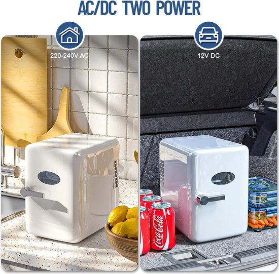 Mini Refrigerator 4L Small Fridge with Cooling-Heating Function for Car Home Bedroom - VIYSPNV — afbeelding 5