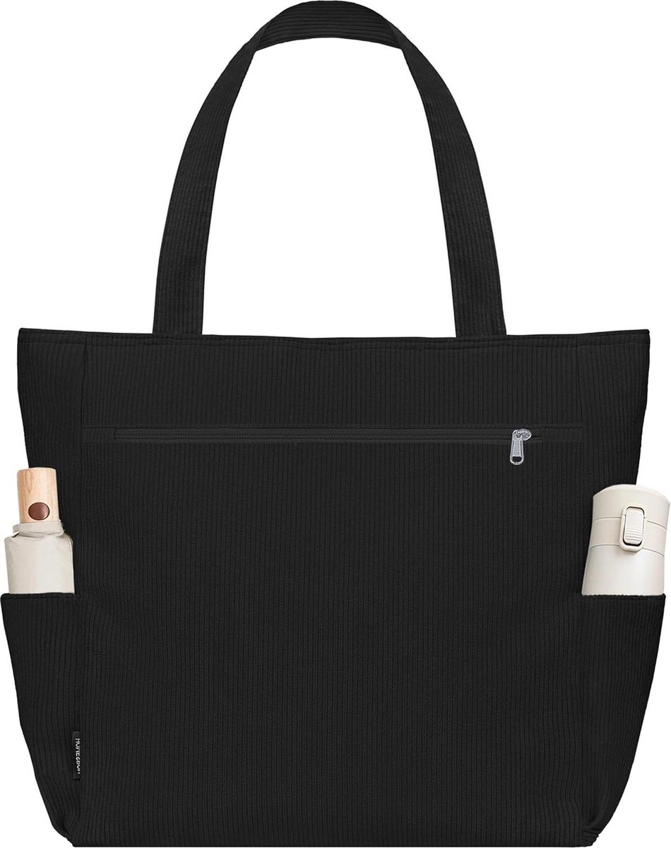 Draagtas met hengsel - Ruime draagtas Tote bag met rits