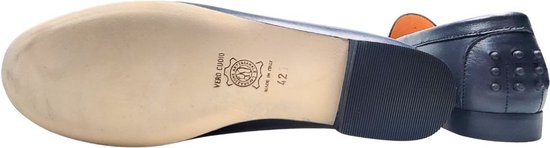 Stravers - Mocassins de Luxe Semelle en cuir Taille 42 Blauw Chaussures à enfiler grande taille pour femme