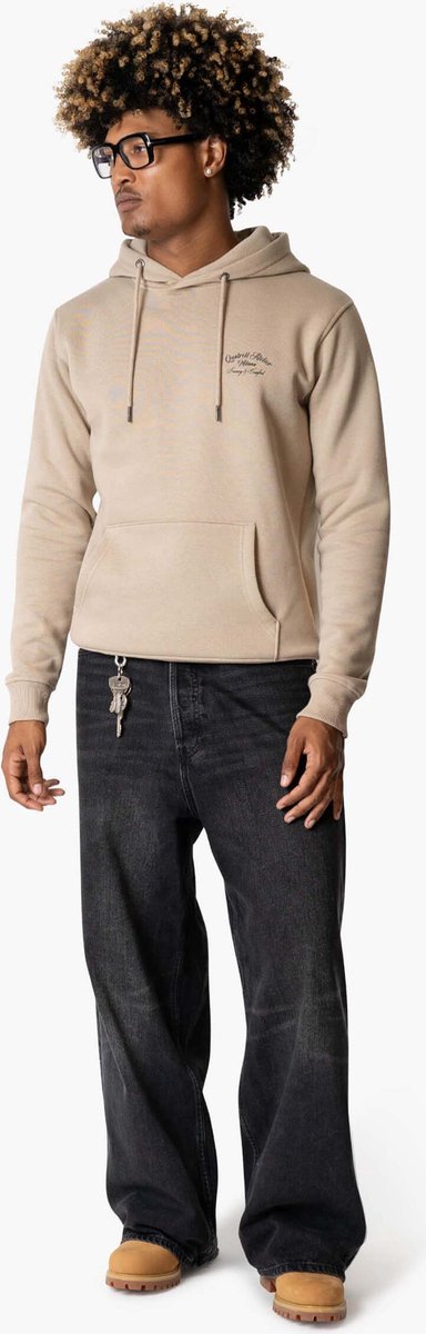 Quotrell Atelier Milano Hoodie Taupe/Black