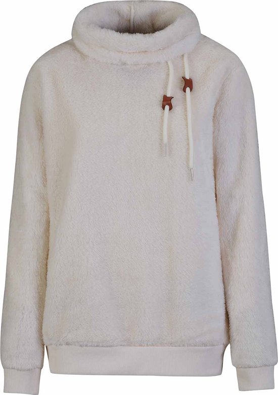BJØRNSON Ilmi Coral Fleece Trui Dames 4 seizoenen - Zacht - Maat 46 - Off-White