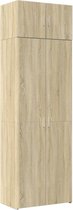 vidaXL - Armoire de rangement - 70x42,5x225 - cm - décoré - bois - sonoma - chêne