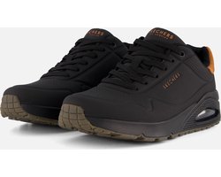 Skechers Uno - Suited On Air Heren Sneakers - Zwart