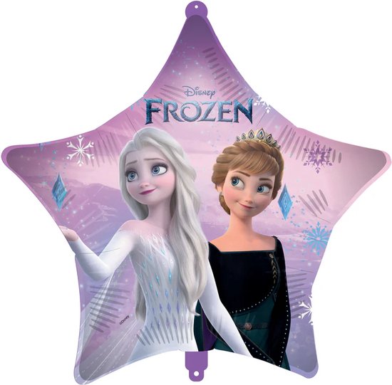 Folieballon - Frozen - Stervormig - 46 cm - Zonder vulling